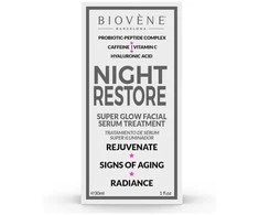 "Biovene Night Restore Super Glow" veido serumas 30ml