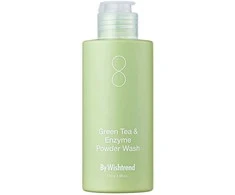 By Wishtrend Žalias TEA &amp; ENZYME POWDER aqueous powder cleaner 110 gr
