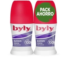 Byly Extrem Intense 100h Desodorante Roll-On dezodorantas, 2x50 ml