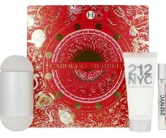 Carolina Herrera 212 Nyc Eau De Toilette Purškiklis, 100 ml Set 3 Pieces Christmas 2023