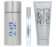 Carolina Herrera 212 Men Eau De Toilette Purškiklis, 100 ml Set 3 Pieces