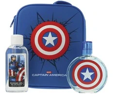 "Marvel Captain America" tualetinis vanduo su purškikliu 100 ml, 3 dalių rinkinys