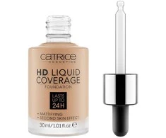 "Catrice Hd Liquid Coverage Foundation" dengiamasis makiažo pagrindas, išliekantis iki 24 valandų 050-Rosy Ash 30ml