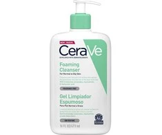 Putojantis veido ir kūno prausiklis normaliai ir riebiai odai Cerave Foaming Cleansing Gel, 473 ml