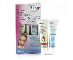 DAEN depiliacinis kremas ir drėkinamasis kremas po depiliacijos, 2 x 15 ml