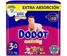 DODOT ACTIVITY EXTRA size 3 diapers 6-10 kg 60 units
