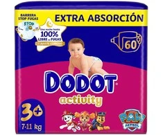 DODOT ACTIVITY EXTRA size 3 diapers 6-10 kg 60 units