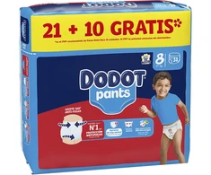 Dodot Pants Pañal-Braguita Talla 8 17 Kg 31 U