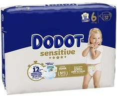 DODOT SENSITIVE size 6 diapers +13 kg 37 units