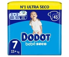 Dodot Sausoji Žaislas Talla 7 Sauskelnės 15-24 Kg 43 Vnt