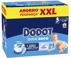 DODOT STAGES XXL size 3 diapers 6-10 kg 176 units