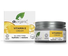 Dr. organic Dr.Organic Vitaminas E Super Hydrating Kreminis intensyviai drėkinantis ir regeneruojantis kremas normaliai ir sausai odai 50ml