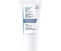 Ducray Keracnyl Moisturizing Repair Creme drėkinamasis kremas į aknę linkusiai odai, 50 ml