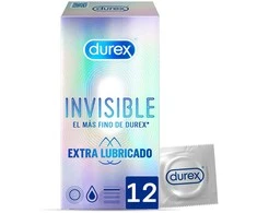 Durex Invisible Extra Thin prezervatyvai 12 vnt