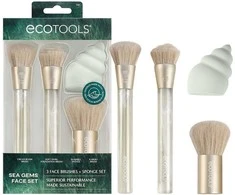 Ecotools Brochas Maquillaje Esponja Sea Gems Estuche 4 Piezas