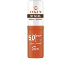 Ecran Sunnique Labios y Rostro Stick Spf50, 8 ml