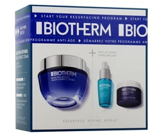 Veido odos priežiūros rinkinys Biotherm Bio - Mėlyna Pro-Retinol (veido kremas, 50 ml + veido serumas, 7 ml + paakių kremas, 5 ml)