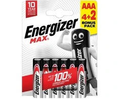 ENERGIZER MAX ALKALINE AAA X6