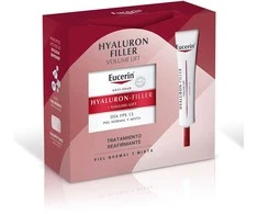 Eucerin HYALURON FILLER + VOLUME-LIFT DAY CREAM FOR NORMAL TO COMBINATION SKIN, 2-PIECE SET