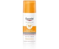 Eucerin Sun Face Pigment Control Fluid SPF 50+ Tinted Light fluidas nuo saulės ir hiperpigmentacijos, 50 ml