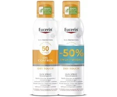 Eucerin Oil Control Dry Touch SPF 50 apsauga nuo saulės, 2 x 200 ml
