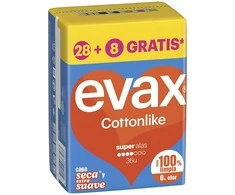 Evax Medvilninės Kompresės Super Alas 36 Vnt.