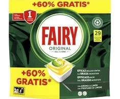 Fairy Indų ploviklis 29 kapsulės 1 litro su citrina
