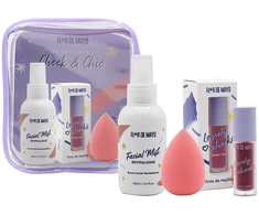 Flor De Mayo Beauty Kit Cheek y Chic Estuche 4 Piezas