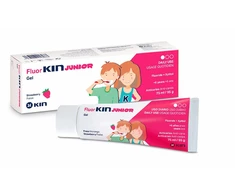 Fluor-Kin Junior Dantų pasta Strawberry Flavour vaikiška dantų pasta 75ml