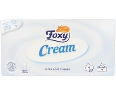 Foxy FOXY kremas servetėlės su drėkinamuoju kremu 76 vnt.