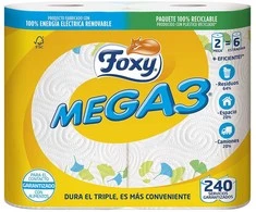Foxy MEGA3 triple duration kitchen paper 2 rolls