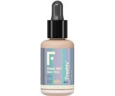 Freshly Cosmetics Shield 360 Skin Tint tonuotas apsauginis veido serumas nuo saulės, atspalvis: Clear, 30 ml