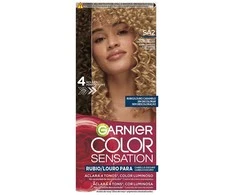 Garnier Color Sensation Tinte Rubio Luminoso Sin Decoloración Para Cabello Oscuro Louro Caramelo 5 U