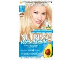 "Garnier Nutrisse Crème maitininantis Color 101 Platinum Ash Skirtas šviesiems plaukams plaukų dažai