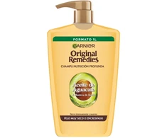 Garnier Original Remedies Champú Aguacate y Karité, 1000 ml