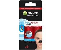 "Garnier PureActive" nosies juostelės nuo juodų spuogelių x4
