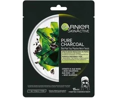"Garnier SkinActive" juodoji kaukė "Tissu Pure Charcoal" 1 vienetas