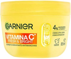 Garnier Vitamina C Fresh y Bright Sorbete Hidratante Antimanchas, 85 ml