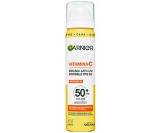 Garnier Vitamina C Bruma Anti-Uv Invisible Spf50 Previene Manchas Oscuras e Ilumina, 75 ml