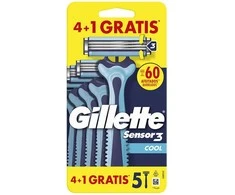 Barzdaskutė „Gillette Sensor3 Cool“ vienkartiniai skustuvo peiliukai, 4 vnt.
