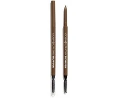 Gosh Ultra Thin Eyebrow Kreminis Pieštukas &amp; 2-In-1 002 Pilkas Brown 0.09 g