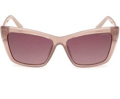 Akiniai GUESS GU00098-5557F. Akiniai przeciwsłoneczne, Kolor smėlio spalva. Kobieta.