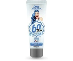 plaukų dažai Hairgum Sixty's Plaukų spalva Flash Mėlyna