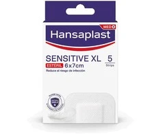 Pleistrai "Hansaplast Sensitive XL" 6x7 5U