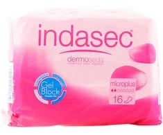 Indasec Dermoseda įklotai nuo šlapimo nelaikymo Micro Plus 16 vienetų