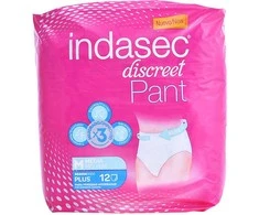 Indasec kelnaitės Plus vidutinio dydžio 12 vnt