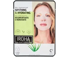 Veido kaukė Iroha Nature Soothing &amp; Hydrating, su alaviju ir hialurono rūgštimi, 20 ml