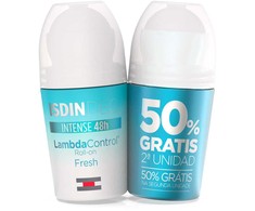 Isdin dezodorantas Roll-on Lambda Control 48H 2x50ml