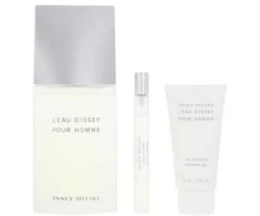 Issey Miyake L'Eau D'Issey Pour Homme EDT rinkinys vyrams (EDT 125 ml + EDT 10 ml + Dušo želė 50 ml)