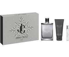 Jimmy Choo Man rinkinys: tualetinis vanduo purškiklis 100 ml + dušo želė 100 ml + tualetinis vanduo purškiklis 7,5 ml